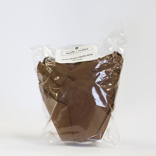 Brown Medium Muffin Wrap - 25 pk