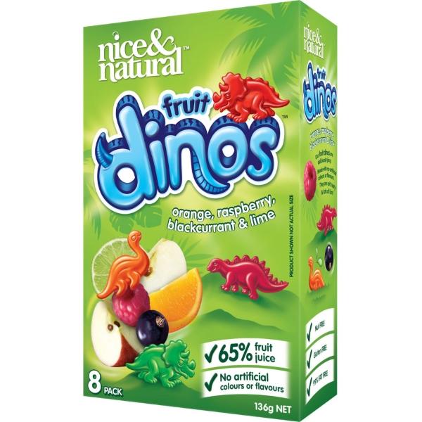 Nice & Natural Fruit Dinos 136g