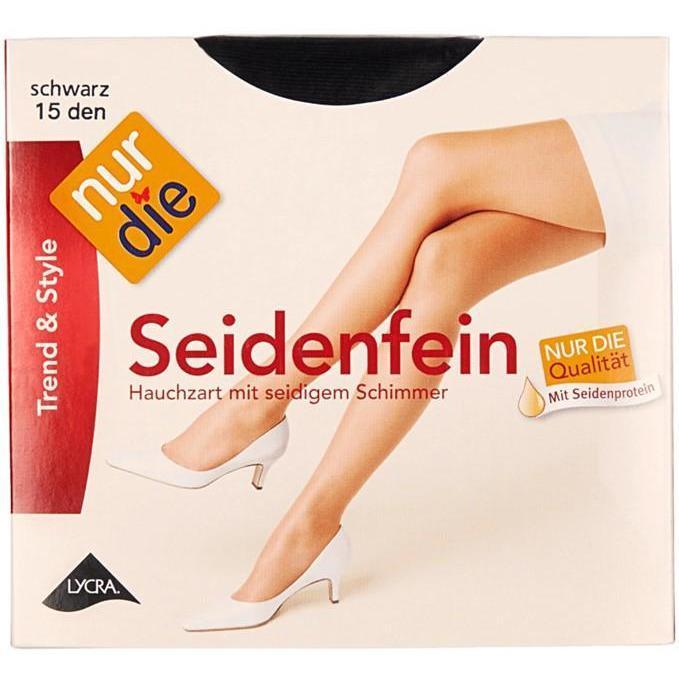 Nur Die Seidenfein 15 Denier Black Nylons