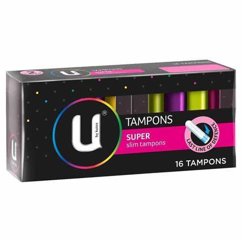 U by Kotex Super Tampons With Applicator 16pk