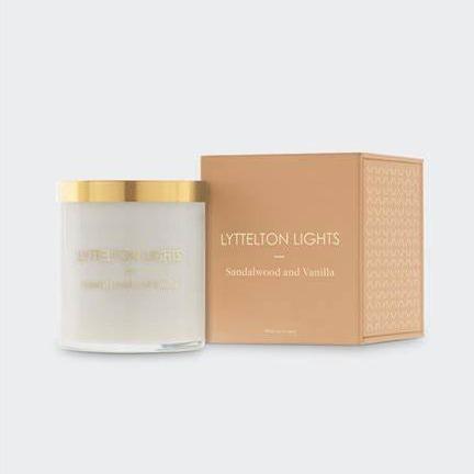 Lyttelton Lights Sandalwood and Vanilla Candle - Small