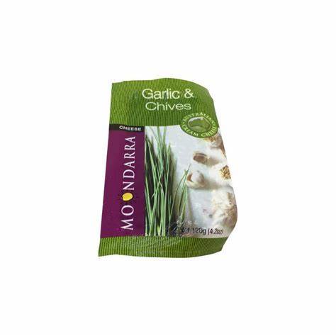 Moondarra Cream Cheese Garlic & Chives 120g