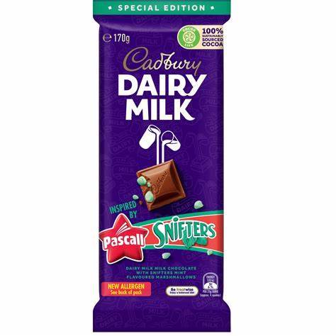 Cadbury Dairy Milk Snifter Lumps Chocolate Block 170g