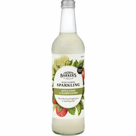 Barkers New Zealand Apple & Elderflower Premium Mixer 500ml