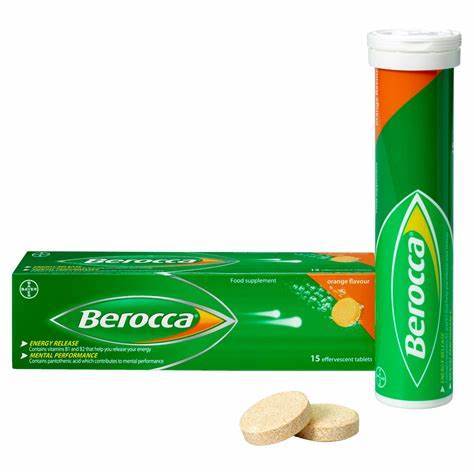 Berocca Performance Orange Flavour Effervescent Tablets 15pk