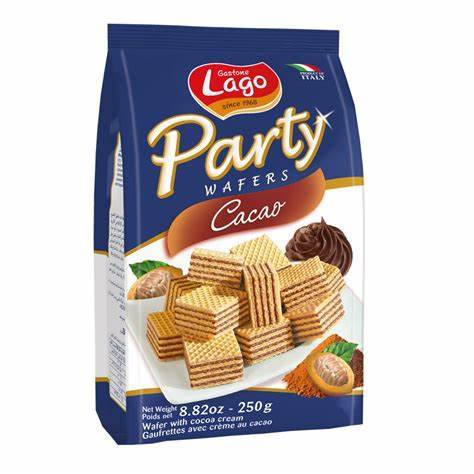 Lago Party Wafers Cacao 250g