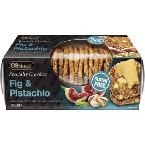 Olina's Gluten Free Crackers Fig & Pistachio 130g