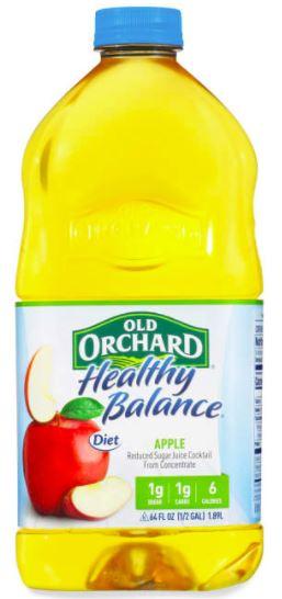 Old Orchard Healthy Diet Balance Apple Juice Cocktail 64 Fl oz