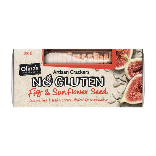 Olina's No Gluten Fig & Sunflower Seed 100g