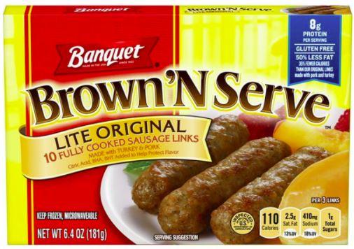 Banquet Brown'N Serve Original Sausage Link 10 ct