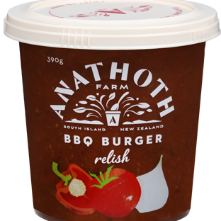 Anathoths BBQ Burger Relish 390g