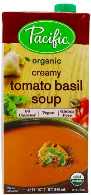 Pacific Foods Organic Creamy Tomato Basil Soup, 32 fl oz