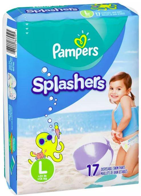 Pampers Splashers Disposable Swim Pants Size L 17ct