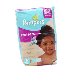 Pampers, Cruisers Diapers, Jumbo Pack, Size 6