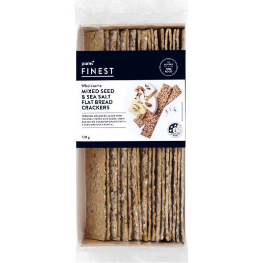 Pams Finest Flat Bread Seeds 130g