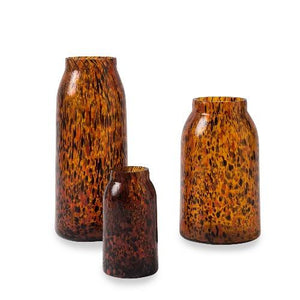 Otto Vase Amber Speckle Large