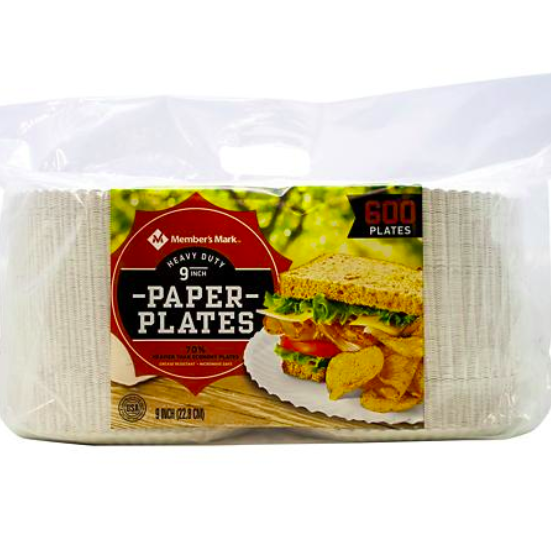 Member's Mark Heavy-Duty 9" Paper Plates