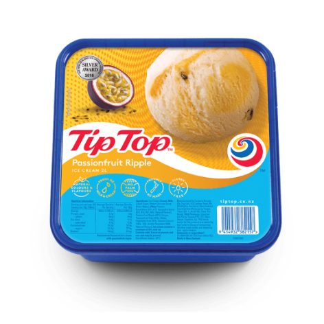 Tip Top Ice Cream Passionfruit 2L