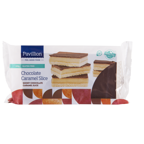 Pavillion GF Chocolate Caramel Slice - 330g