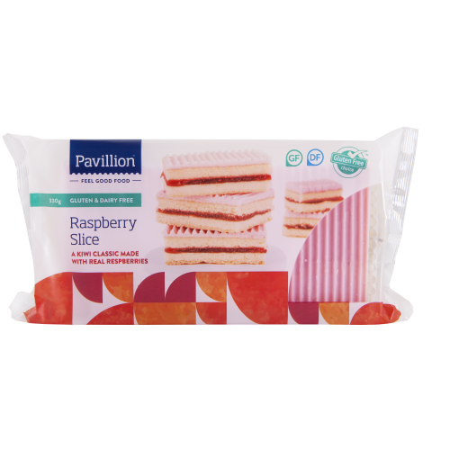 Pavillion GF Raspberry Slice - 330g