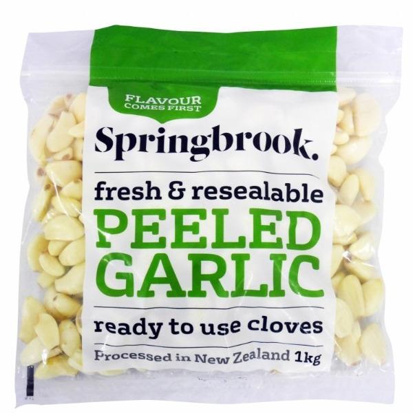 Springbrook Fresh Peeled Garlic 500gm