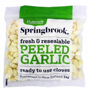 Springbrook Fresh Peeled Garlic 500gm