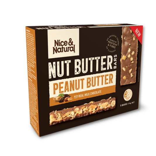 Nice & Natural Peanut Butter Nut Butter Bars 5pk 175g