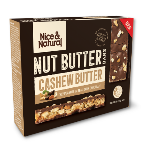 Nice & Natural Cashew Butter Nut Butter Bars 5pk 175g