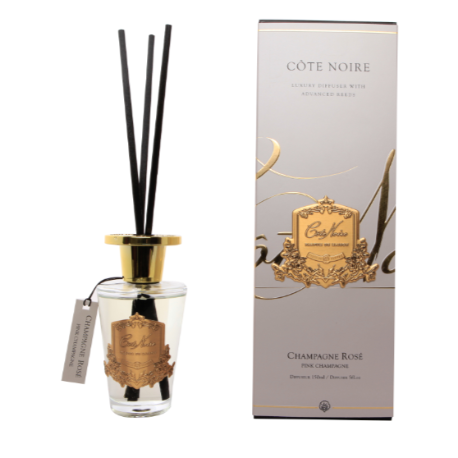 Cote Noire Gold 150ml Diffuser Champagne Rose - Pink Champagne