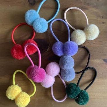 Miller+Clarke Pompom Hair Ties Small