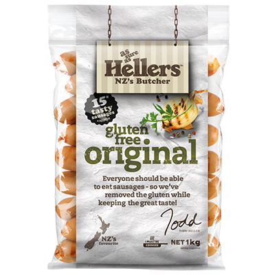 Hellers Original Gluten Free Precooked Sausages 1kg