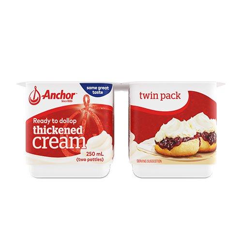 Anchor Thickened Cream 250ml twin pk