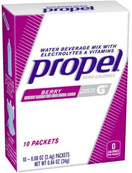 Propel Berry Water Beverage Powder Mix, 10 pkgs/.08 oz