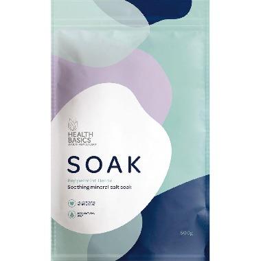 Health Basics Peppermint Detox Mineral Salt Soak 500g