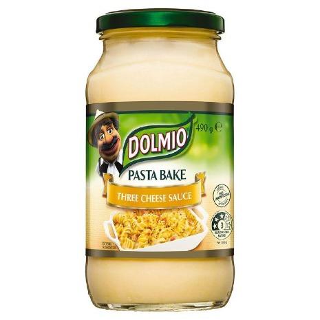 Dolmio Pasta Bake Three Cheese Pasta Sauce 490g