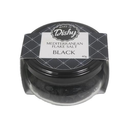 Dishy Mediterranean Black Flake Salt -40g