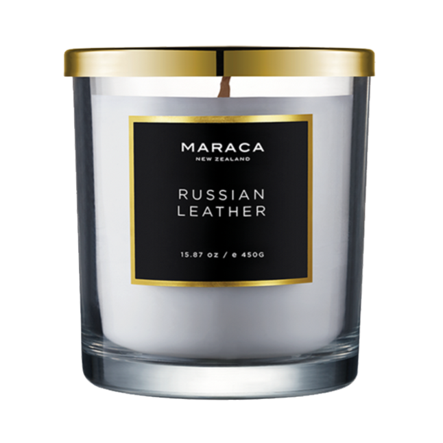 Russian Leather Luxury Candle