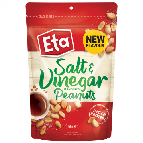 Eta Salt & Vinegar Peanuts Pouch 150g