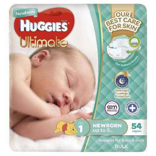 Huggies New Born Size 1 Nappies 28pk