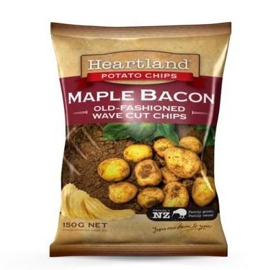 Heartland Maple Bacon Old-Fashioned Wave Cut Chips 150g