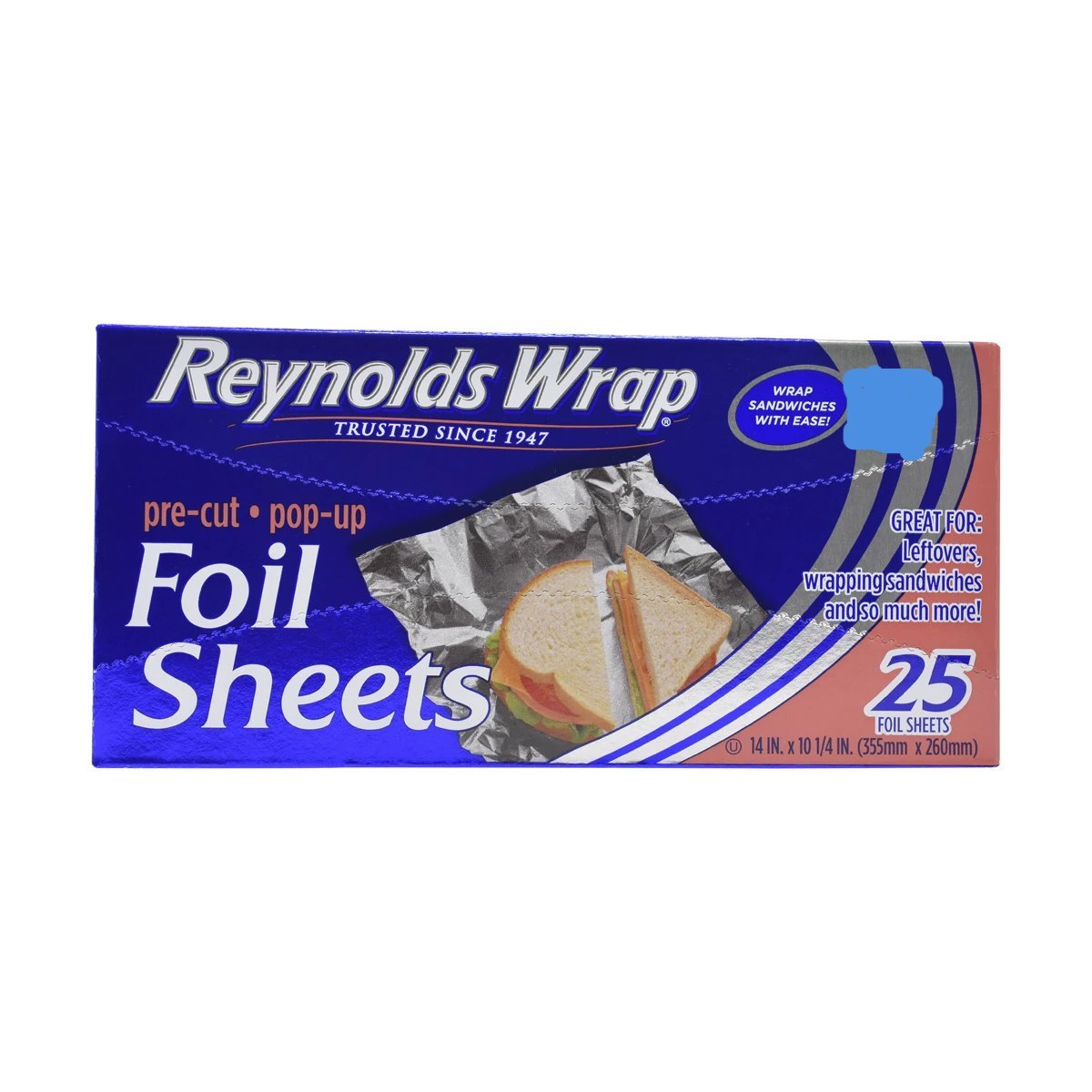 Reynold's Wrappers Pre-Cut Pop-Up Foil Sheets