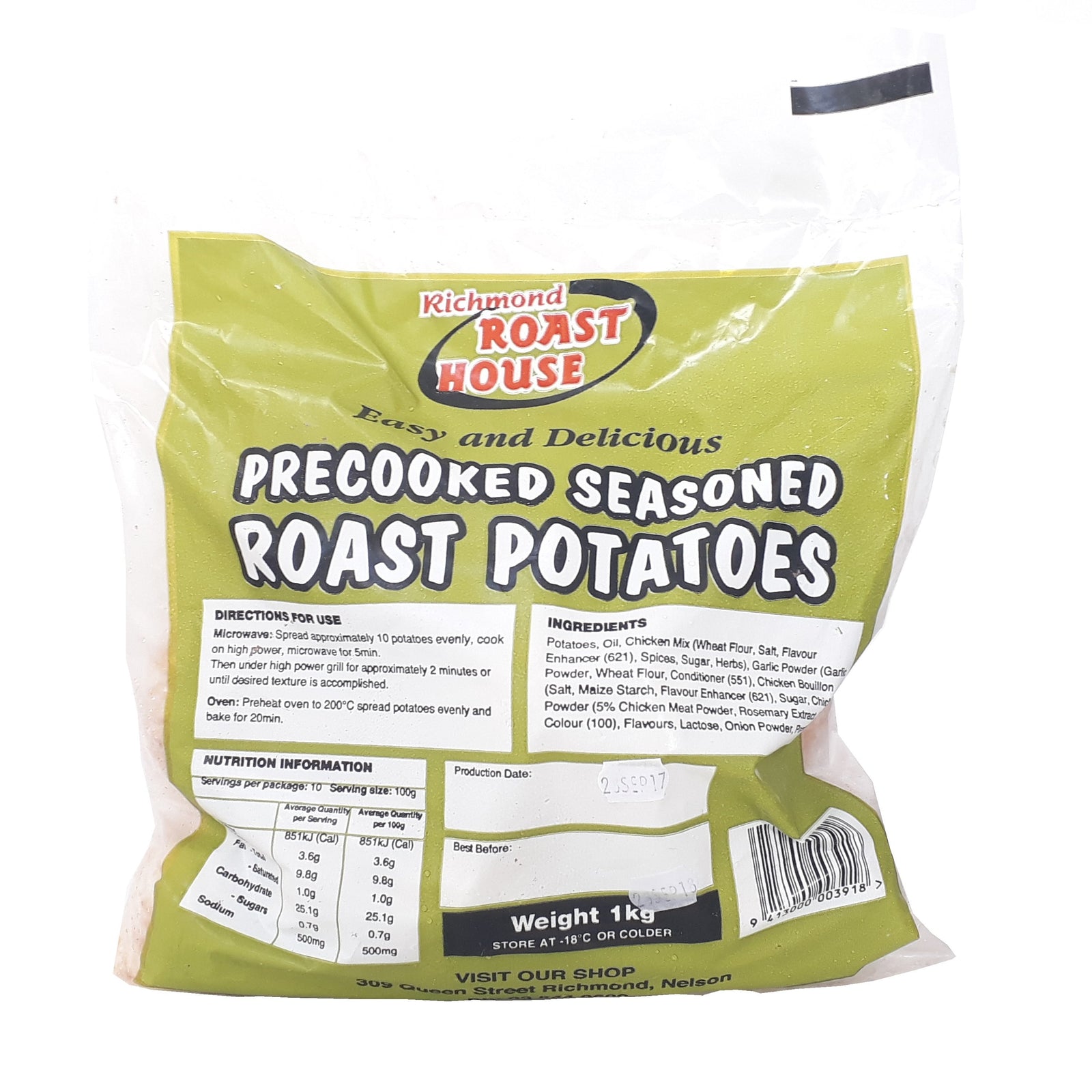Richmond Ready2Roast Frozen Potatoes 1kg