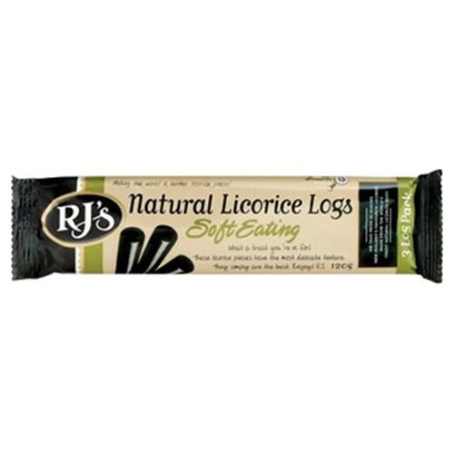 RJs Natural Licorice Soft Eating Log Triple 120g