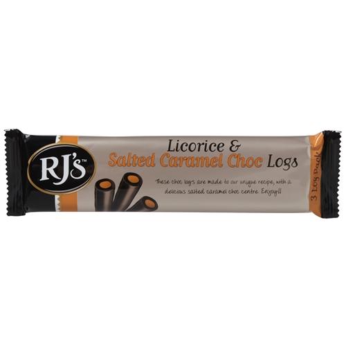 RJs Licorice Salted Caramel Log Triple 120g