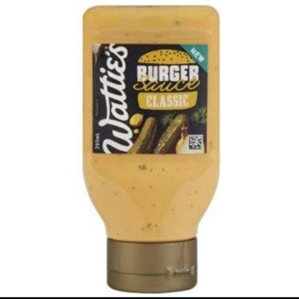 Watties Original Burger Sauce 295ml