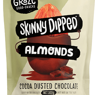 Graze Skinny Dipped Almonds Cocoa Dusted Dark Chocolate 300g