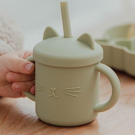 Silicone Cat Straw Cup