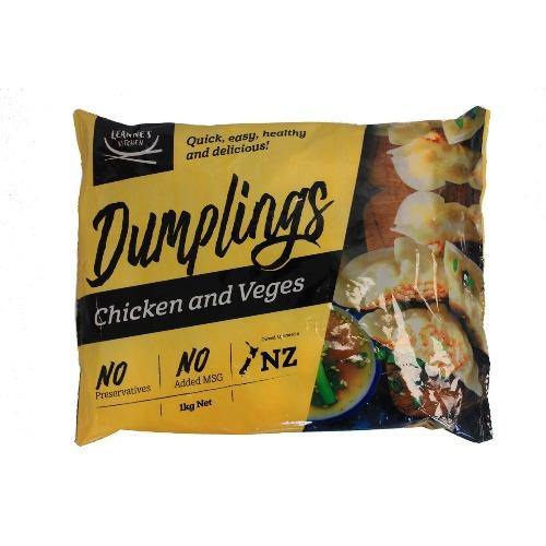 Leannes Kitchen Chicken & Veg Dumplings 1kg