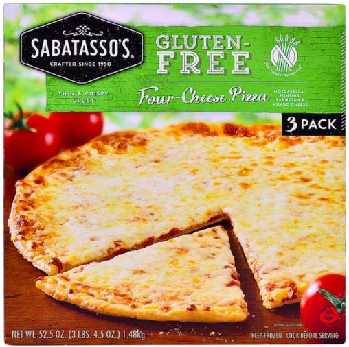 Sabatasso's Gluten-Free Four-Cheese Pizza, 3 count