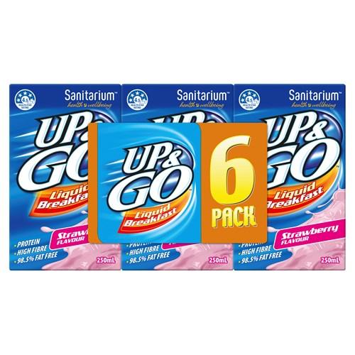 Sanitarium Up&Go Liquid Breakfast Strawberry 6/250ml